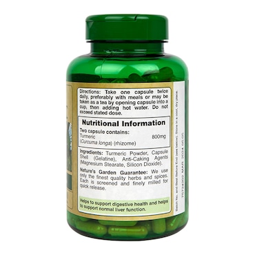 Nature's Garden Turmeric 400mg containing Curcumin 200 Capsules image 3