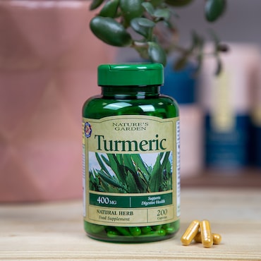 Nature's Garden Turmeric 400mg containing Curcumin 200 Capsules image 5