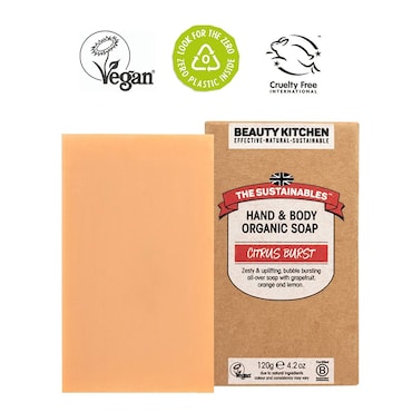 Beauty Kitchen The Sustainables Citrus Burst Hand & Body Organic Soap 120g image 2