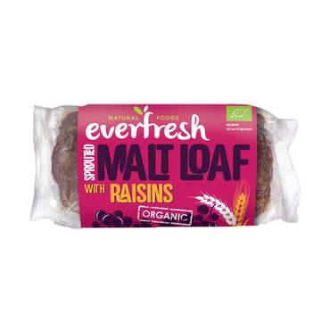 Review of Everfresh Sprouted Malt Loaf with Raisins 330g