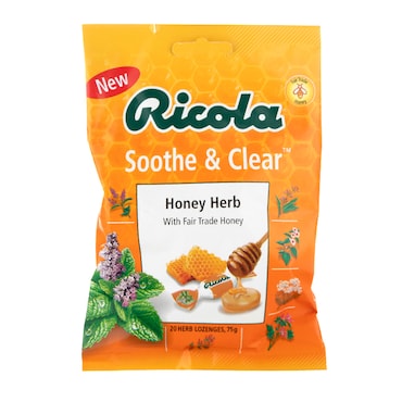 Ricola Soothe & Clear Honey Herb 20 Lozenges image 1