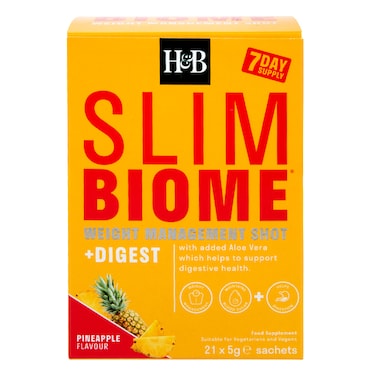 Holland & Barrett Slimbiome Digest Pineapple Flavour 21 Sachets