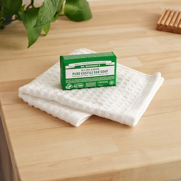 Dr Bronner All-One Almond Pure-Castile Bar Soap 140g image 2