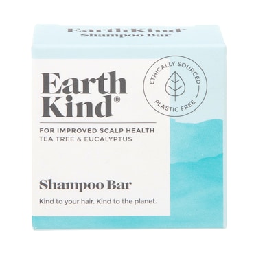 EarthKind Tea Tree & Eucalyptus Shampoo Bar for Improved Scalp Health 50g image 1