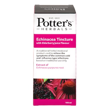 Potters Echinacea Tincture with Elderberry Juice Flavour 100ml image 1