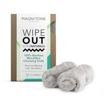 Magnitone WipeOut SuperNaturals Bamboo Microfibre Make-Up Cleansing Cloths image 1