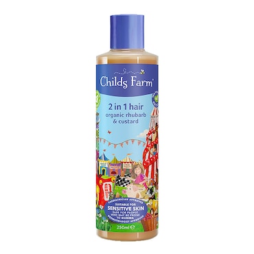 Childs Farm 2in1 Shampoo & Conditioner - Rhubarb & Custard 250ml image 1