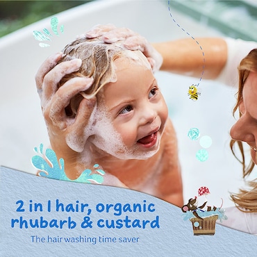 Childs Farm 2in1 Shampoo & Conditioner - Rhubarb & Custard 250ml image 2