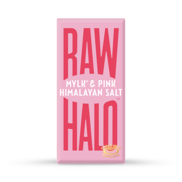 Raw Halo Vegan Mylk & Pink Himalayan Salt Raw Chocolate 70g image 1