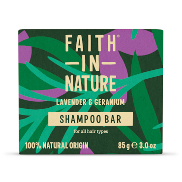 Faith in Nature - Shampoo Bar Lavender & Geranium 85g image 1