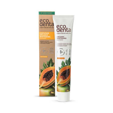 Ecodenta Certified Organic Whitening Toothpaste with Papaya Extract 75ml