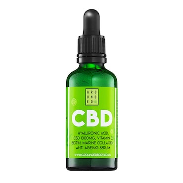 Grounded CBD and Hyaluronic Acid Facial Serum 50ml image 1