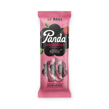 Panda Liquorice Raspberry Bars 4x 32g