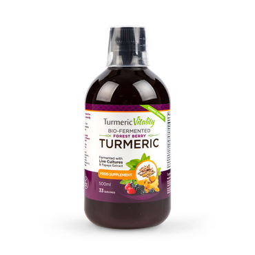 Turmeric Vitality Bio-Fermented Turmeric Liquid Forest Berry Flavour 500ml