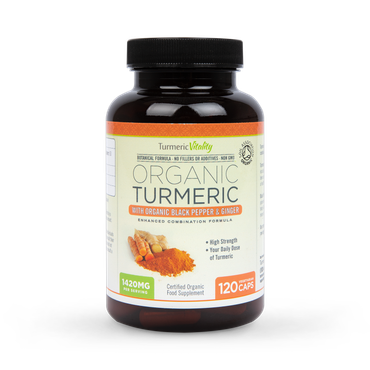 Turmeric Vitality Organic Turmeric with Organic Black Pepper & Ginger 120 Capsules