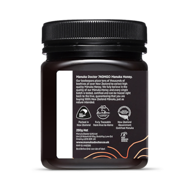 Manuka Doctor Monofloral Manuka Honey MGO 740 250g image 5