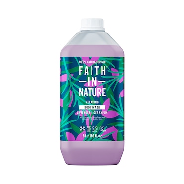 Faith in Nature Lavender & Geranium Body Wash 5L image 1