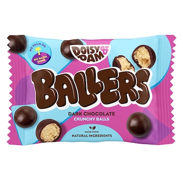 Doisy & Dam Ballers Vegan Dark Chocolate Balls 25g image 1