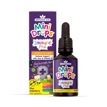 Review of Natures Aid Mini Drops Children's Immune Plus Blackcurrant Flavour Supplement 50ml