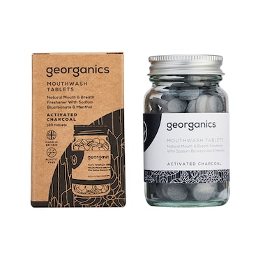 Georganics Mouthwash Tablets - Activated Charcoal 180 tablets image 1