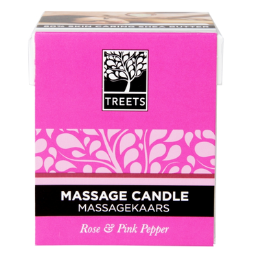 Review of Treets Traditions Rose & Pink Pepper Massage Candle