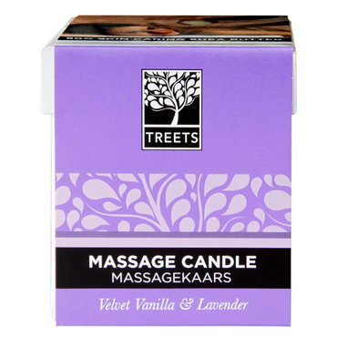 Review of Treets Traditions Velvet Vanilla & Lavender Massage Candle