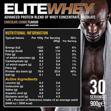 Vow Nutrition Elite Whey Chocolate Cookie 900g image 2