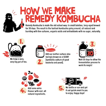 Remedy Raspberry Lemonade Kombucha 700ml image 2