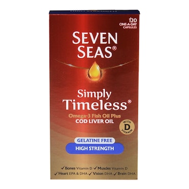 Seven Seas Improved High Strength Cod Liver Oil 120 Capsules