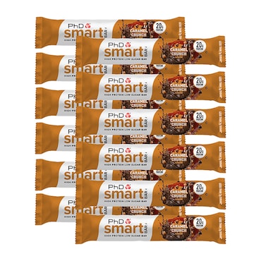 PhD Smart Bar Caramel Crunch Protein Bars 12x 64g image 1