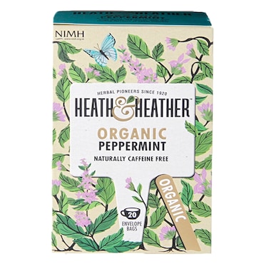 Heath & Heather Organic Peppermint Tea 20 Tea Bags