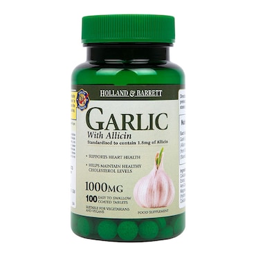 Holland & Barrett Garlic With Allicin 1000mg 100 Tablets image 1