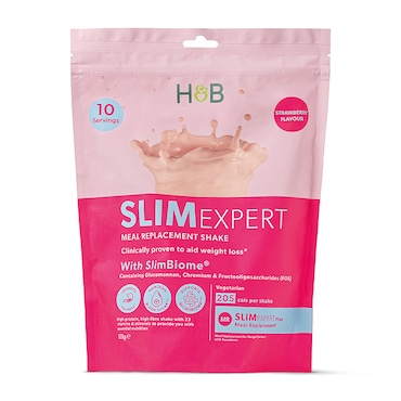 Holland & Barrett SlimExpert Meal Replacement Shake Strawberry Flavour 520g image 1