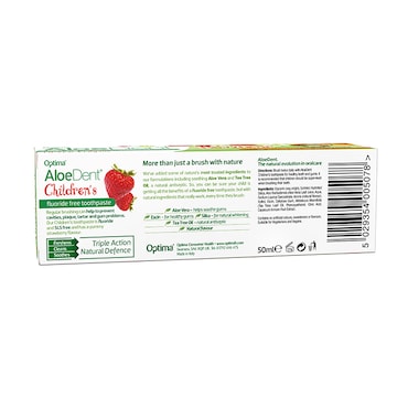 Aloe Dent Children's Kindertandpasta Strawberry (50ml) image 2