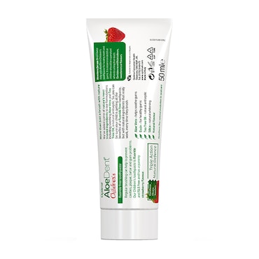 Aloe Dent Children's Kindertandpasta Strawberry (50ml) image 3