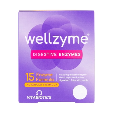 Vitabiotics Wellzyme 15 Enzyme Formula 60 Capsules image 1