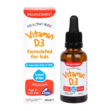 Holland & Barrett Healthy Kids Vitamin D3 Drops 30ml image 1