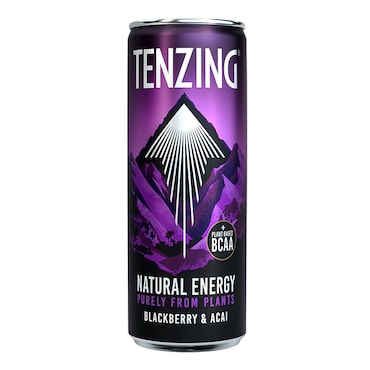 Tenzing Natural Energy Drink Blackberry & Acai 330ml image 1