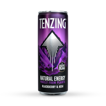 Tenzing Natural Energy Drink Blackberry & Acai 330ml image 1