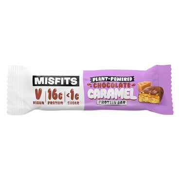 Misfits Chocolate Caramel Vegan Protein Bar 45g