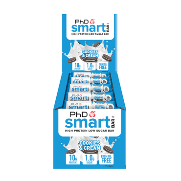 Review of PhD Smart Bar Mini Cookies and Cream 24 x 32g