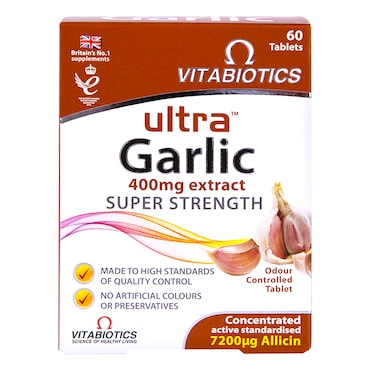 Vitabiotics Ultra Garlic 60 Tablets image 1