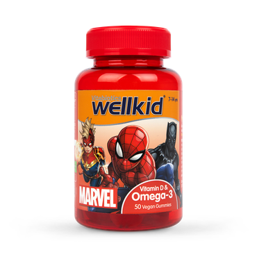 Review of Vitabiotics Wellkid Marvel Vit D Omega 7-14 years 50 Vegan Soft Jellies