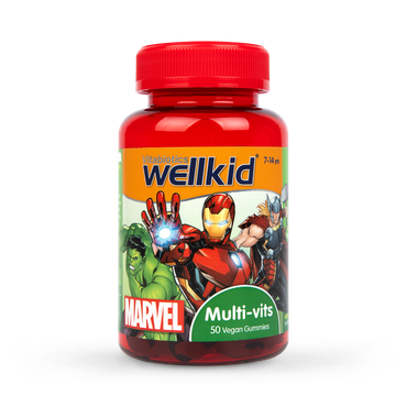 Vitabiotics Wellkid Marvel Multi-Vitamin 7-14 years 50 Vegan Soft Jellies