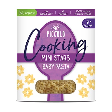 Piccolo Organic Baby Pasta Stars 7m+ 400g image 1