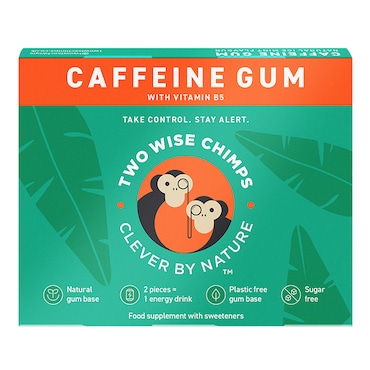 Two Wise Chimps Natural Caffeine Chewing Gum 9pc image 1