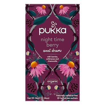 Pukka Organic Night Time Berry 20 Tea Bags image 1