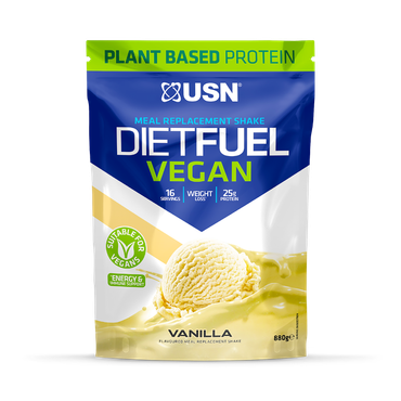 USN Diet Fuel Vegan Meal Replacement Shake Vanilla 880g
