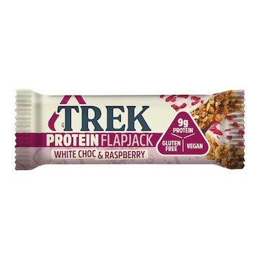 Trek White Chocolate & Raspberry Protein Flapjack 50g image 1