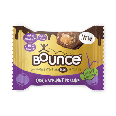 Bounce Dipped Chocolate Hazelnut Praline Plant Protein Ball 40g image 1